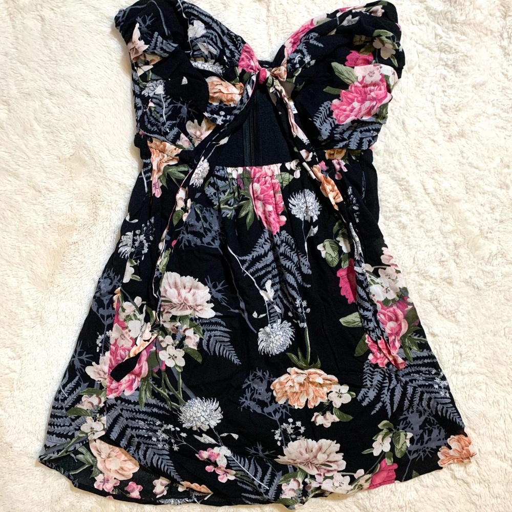 Skylar + Madison Women Black Floral Summer Dress